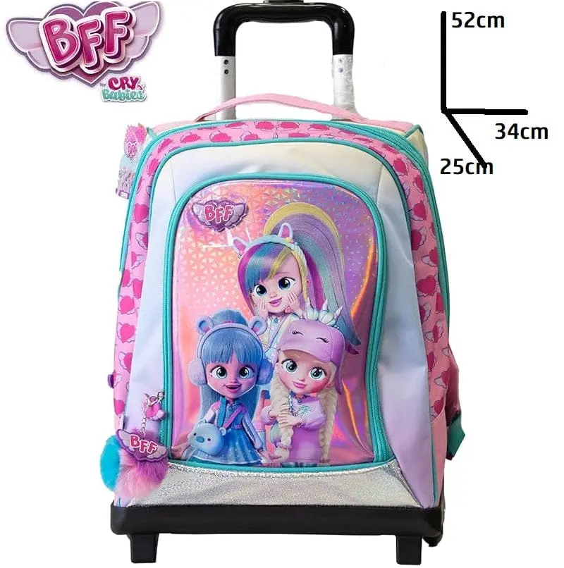 Cry Babies BFF Zaino Trolley Scuola Elementare per Bambine