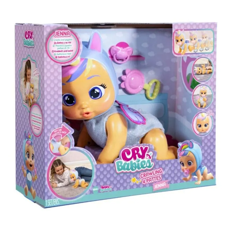 Cry Babies Crawling Jenna, Bambola che Gattona e Ride