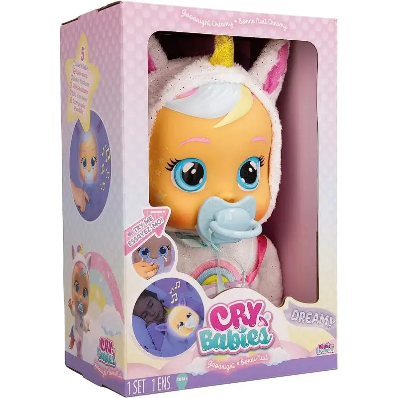 Cry Babies Goodnight Dreamy, Nuova Bambola che piange lacrime luminose