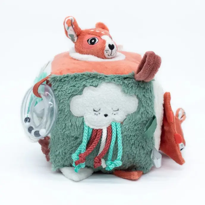 Cubo di attività peluche - Melimelos il cervo