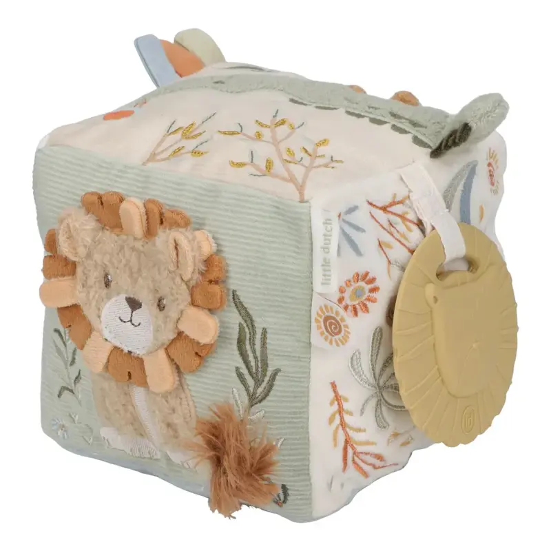 Cubo Morbido Multiattività Safari Friends Little Dutch