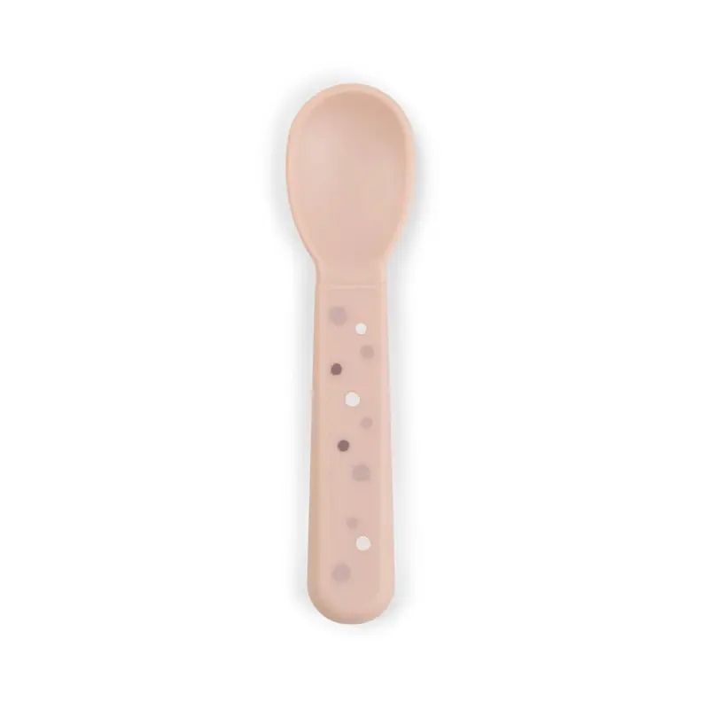 Cucchiaio Da Apprendimento 100% PP Alimentare - Dots Cipria