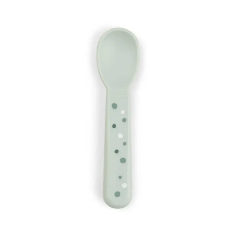 Cucchiaio Da Apprendimento 100% PP Alimentare - Dots Verde