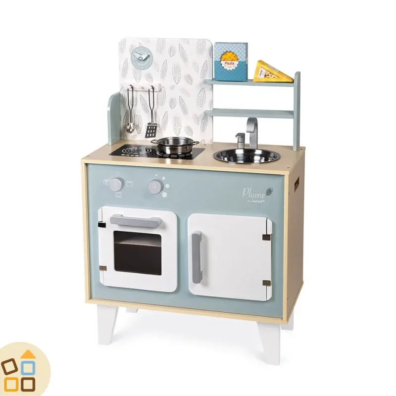 CUCINA GRANDE IN LEGNO, PLUME AZZURRO