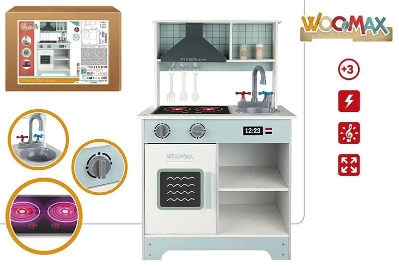 Cucina in Legno per Bambini con Luci e Suoni