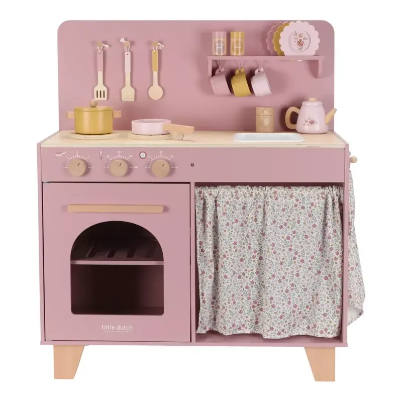 Cucina in Legno Rosa Little Dutch