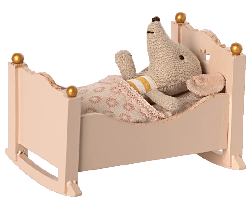 CULLA DONDOLO IN LEGNO TOPO, ROSA