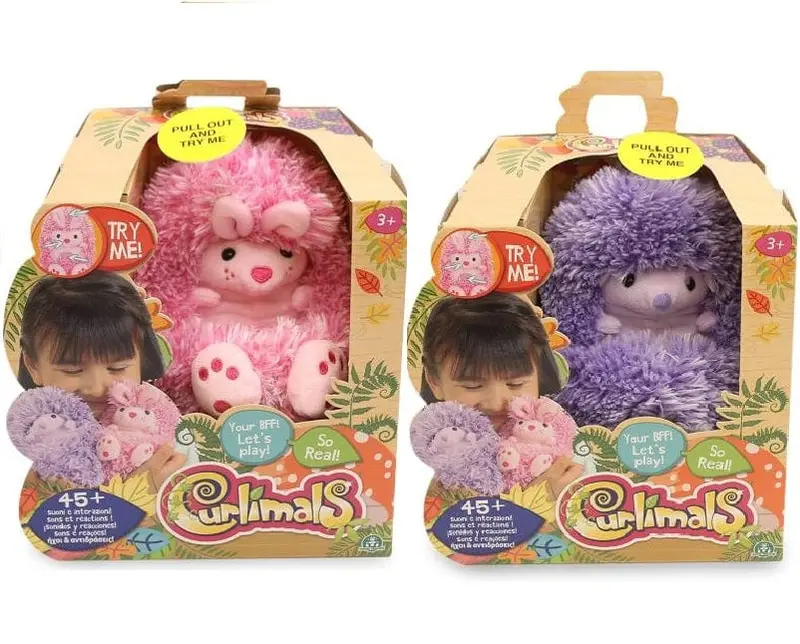 Curlimals Peluche Interattivo, Riccio e Coniglietta Giochi Preziosi