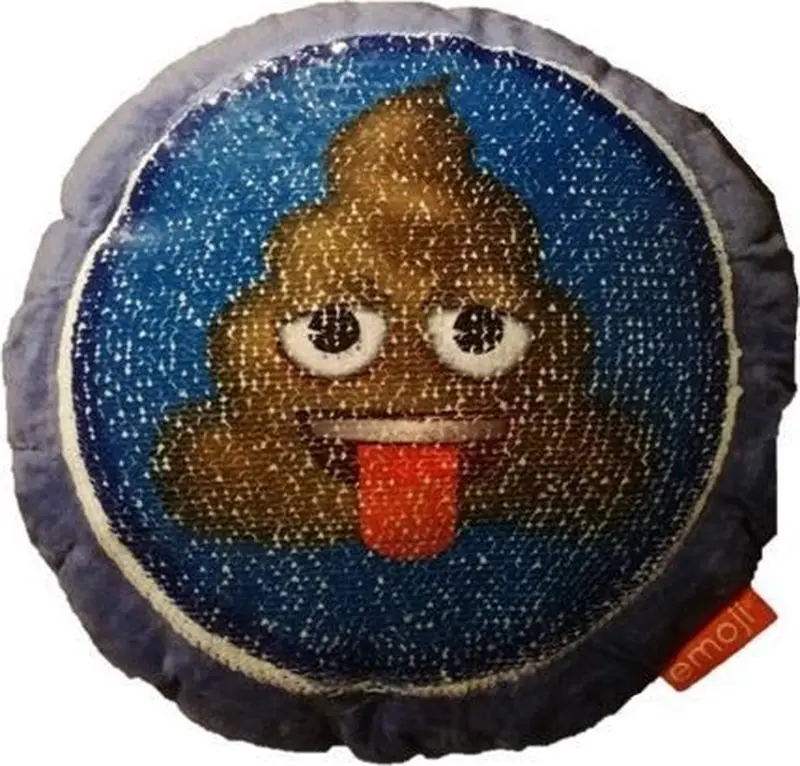 Cuscino Emoji con Paillettes