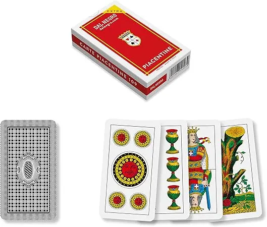 DAL NEGRO Gioco di carte regionali PIACENTINE, 40 carte