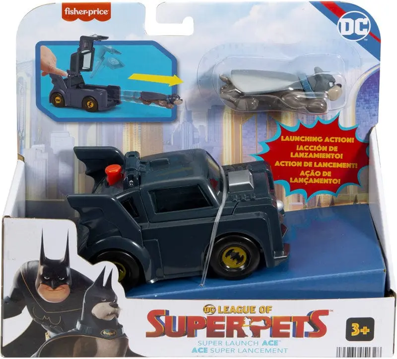 DC League Super Pets, Veicolo con Lanciatore e Personaggio Ace