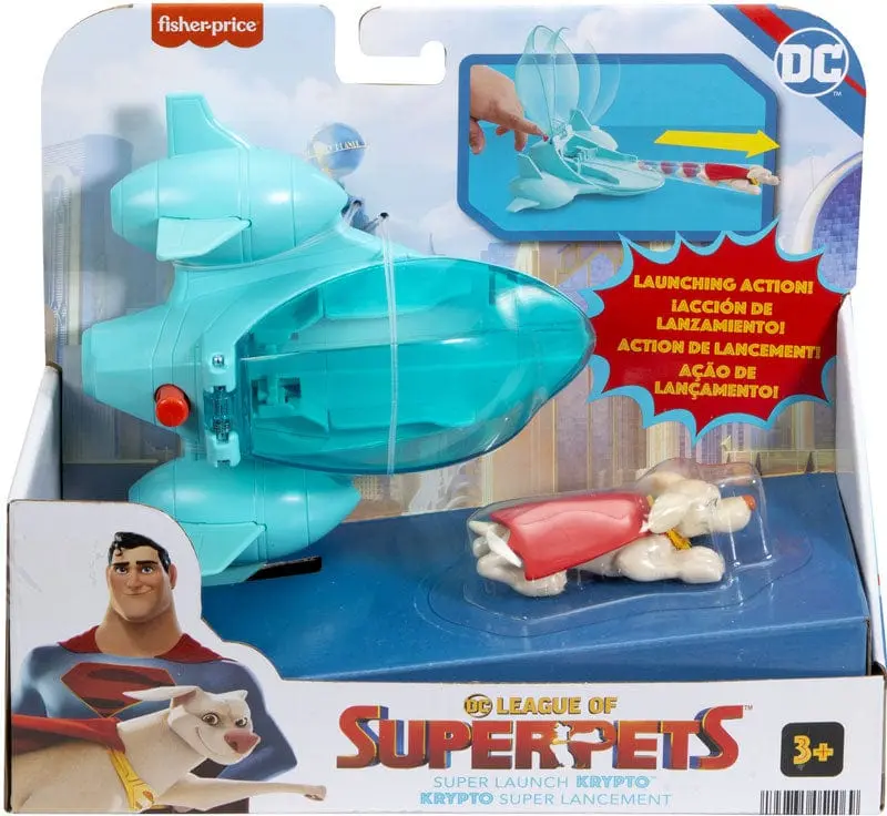 DC League Super Pets, Veicolo con Lanciatore e Personaggio Krypto