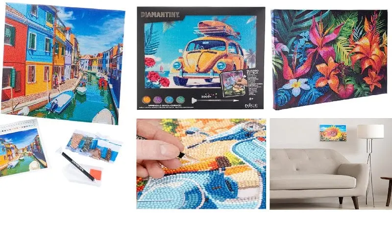 Diamantiny Quadro su Tela, Mosaico con Diamanti