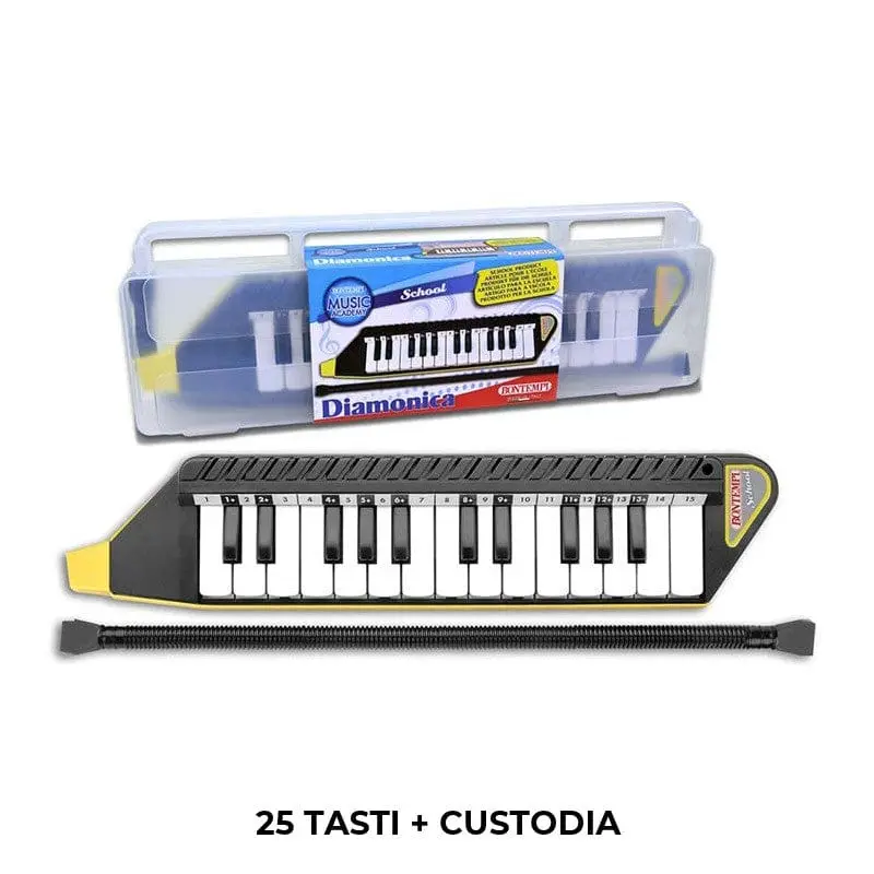 Diamonica Bontempi ideale per la scuola Media 25 Tasti con Custodia Rigida