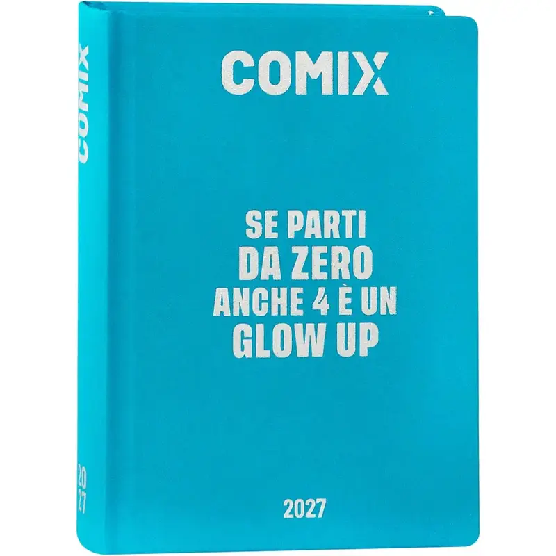 Diario Agenda Comix Mini Azzurro 16 mesi 2026-2027