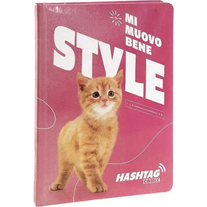 Diario Comix Hashtag gatto