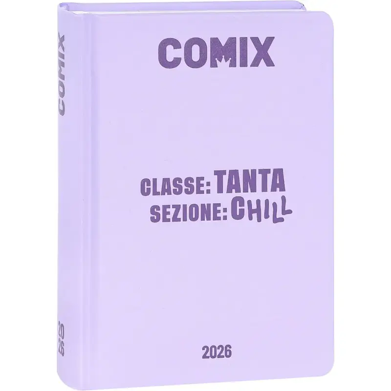 Diario Scuola 16 Mesi 2025/26 - COMIX Giornaliero Mignon Lilla