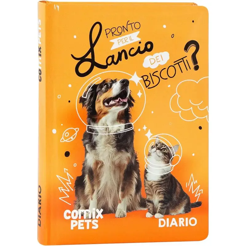 Diario Scuola Comix Pets Cane Gatto 12 Mesi 2026/2027 Non Datato