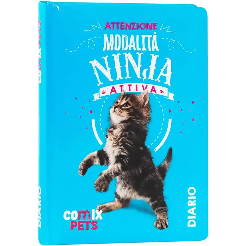 Diario Scuola Comix Pets Gatto 12 Mesi 2026/2027 Giornaliero Non Datato