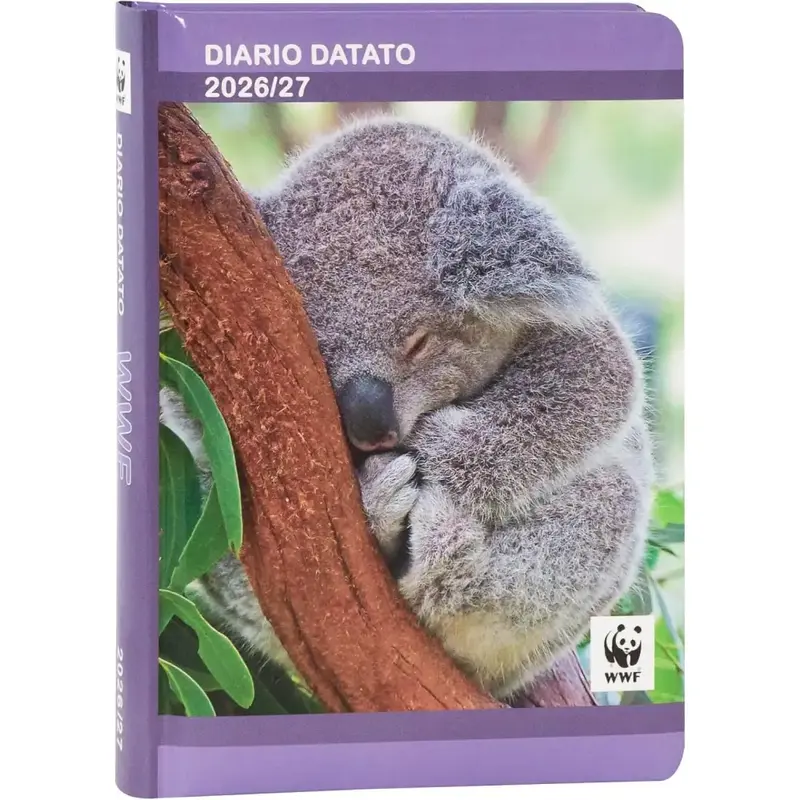 Diario Scuola WWF Koala Fotografico 12 Mesi 2026/2027