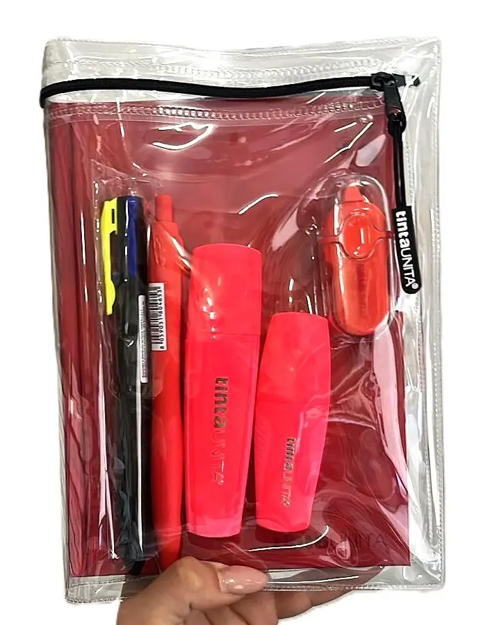 Diario Tinta Unita 2026-2027 Rosso con Accessori
