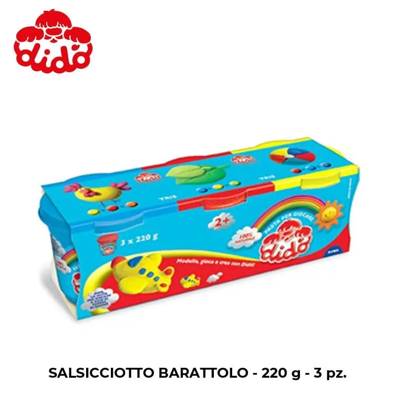 Didò confezione da 3 Barattoli x 220g Varie Colorazioni (effetto Glitter)