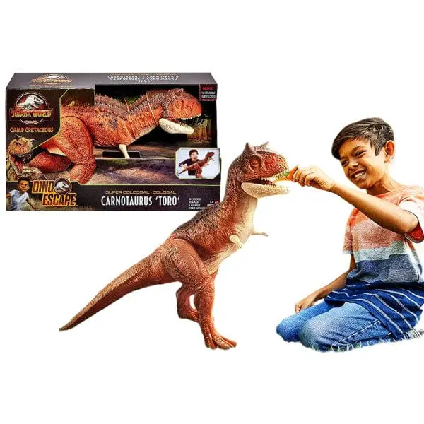 Dinosauro Gigante Jurassic World, Carnotauro Super Colossale - MTTHBY86