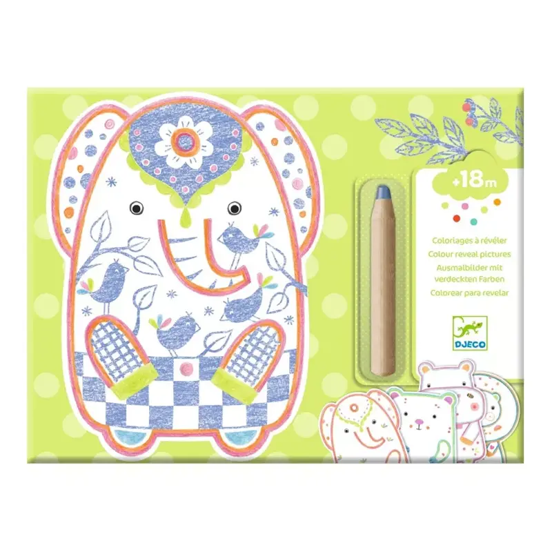 Disegni Magici con Pastello Animali Selvatici Djeco