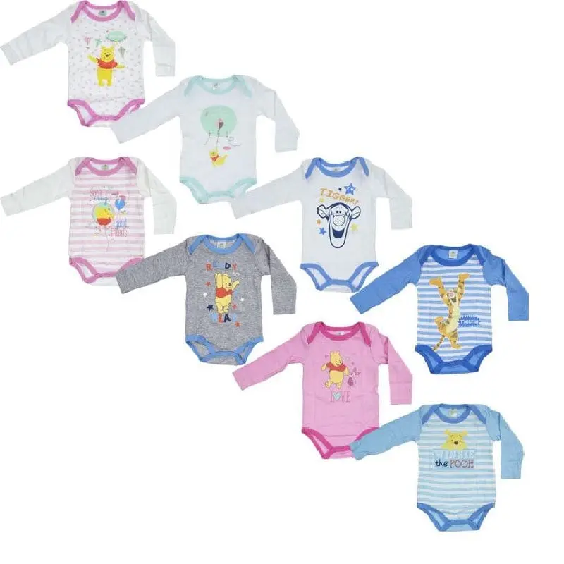 Disney Baby Winnie The Pooh, Body Manica Neonato manica lunga 2 Pezzi