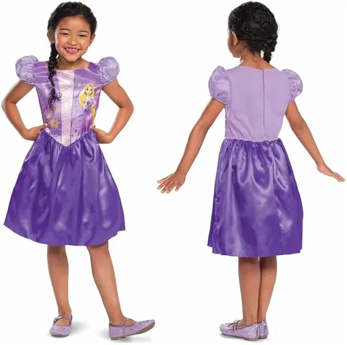 Disney - Costume Da Principessa, Rapunzel 7-8 Anni