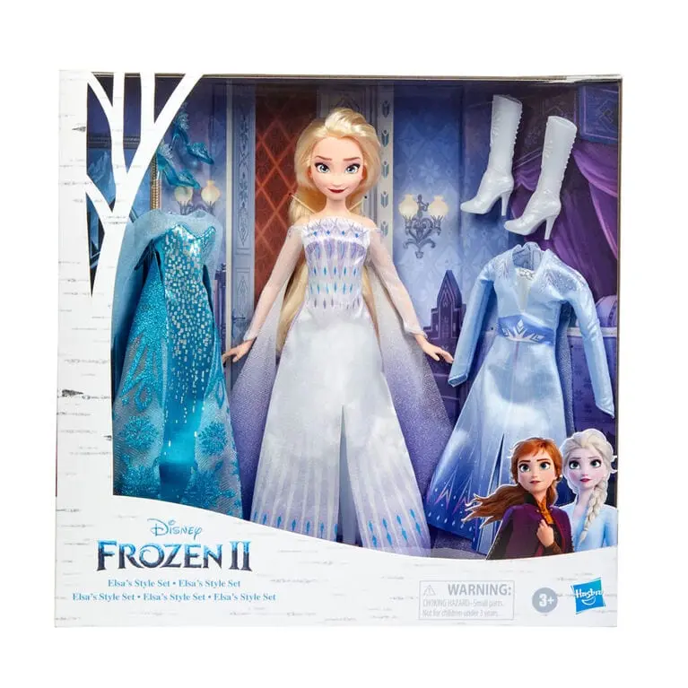 Disney Frozen, Bambola Elsa con 3 Abiti e Accessori