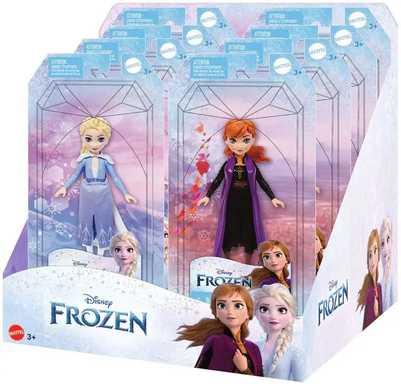 Disney Frozen, Bambole Anna e Elsa da 9cm