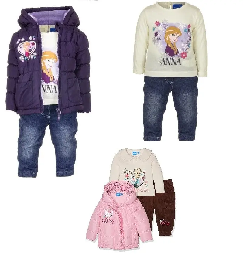 Disney Frozen Completo Bambina con Pantalone, Maglia e Giubbotto