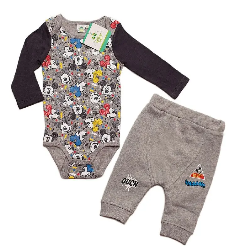 Disney Minnie e Mickey Mouse, Completo Bambini Body e Pantalone