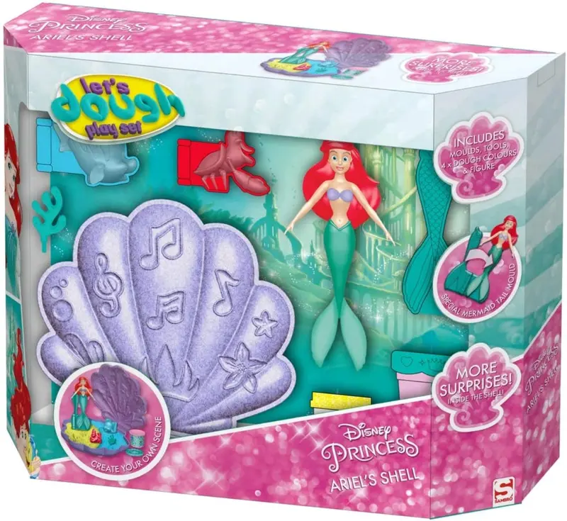 Disney Princess - Ariel Conchiglia a Sorpresa con Plastilina