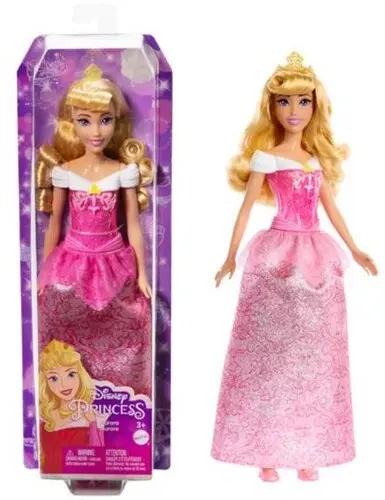 Disney Princess Bambola Aurora Mattel con Abito Rosa da Principessa 30 cm