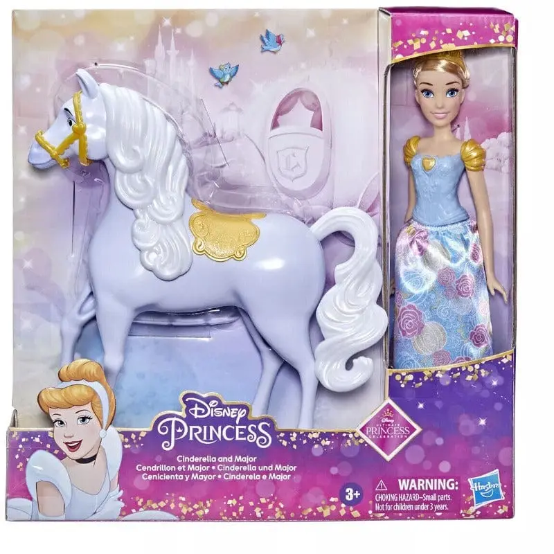 Disney Princess, Bambola Cenerentola con Cavallo Major
