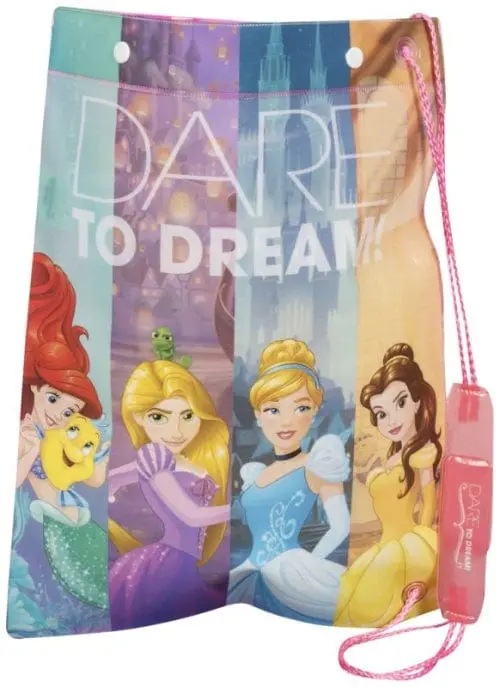 Disney Princess Borsa da nuoto in PVC impermeabile, Sacca Sport 40x33cm