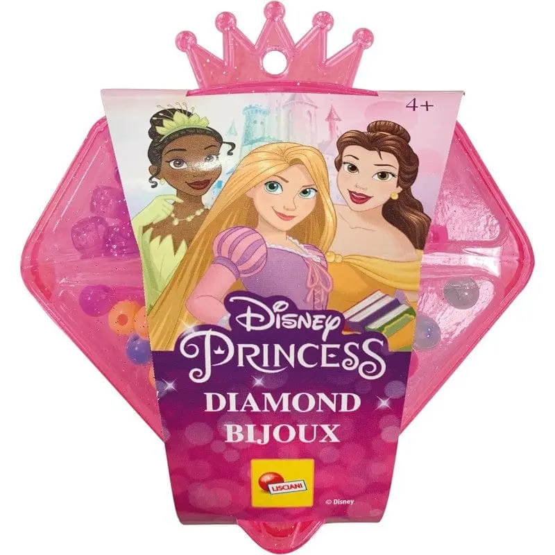 Disney Princess Diamond Bijoux, Crea Gioielli con Perline e Lettere- Lisciani