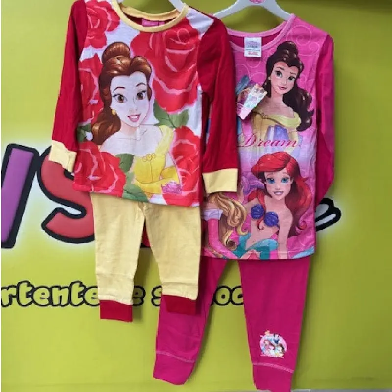 Disney Princess Pigiama Manica Lunga in Cotone