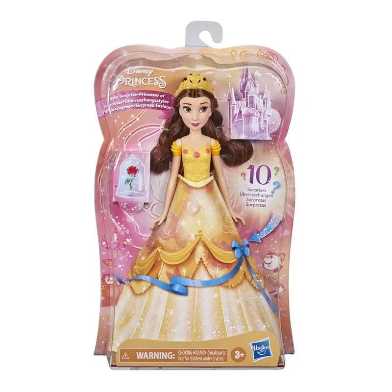 Disney Princess Surprise Belle - Bambola Principessa con 10 Sorprese