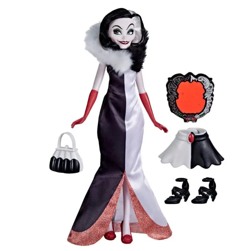 Disney Princess Villains, Bambola Crudelia De Mon con Accessori