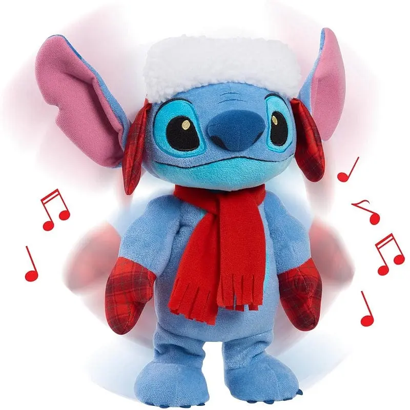 Disney Stitch Peluche 35cm che Balla con Musica Natalizia