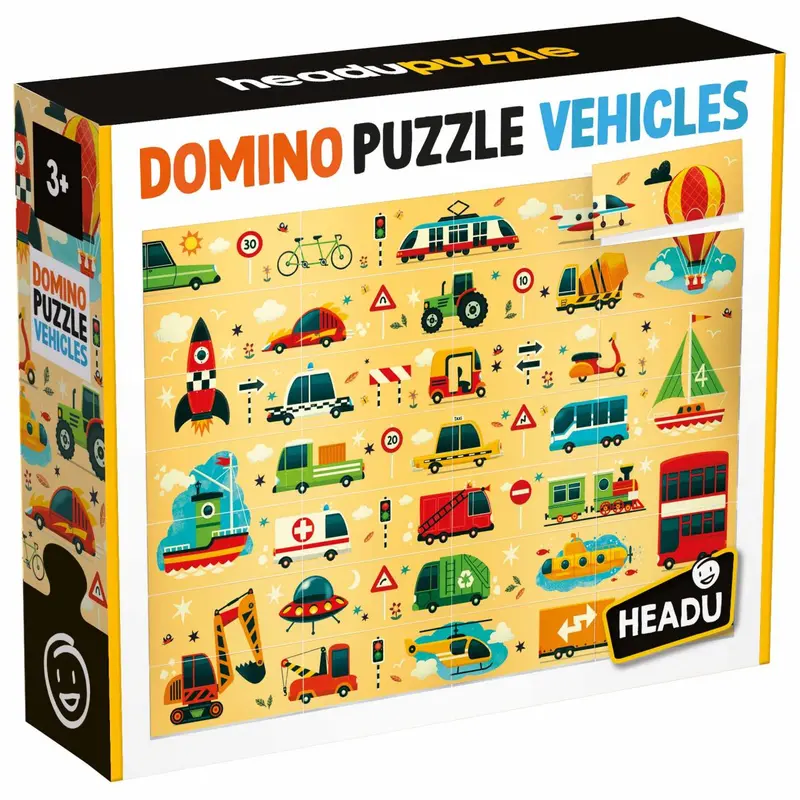 Headu Domino Puzzle Vehicles
