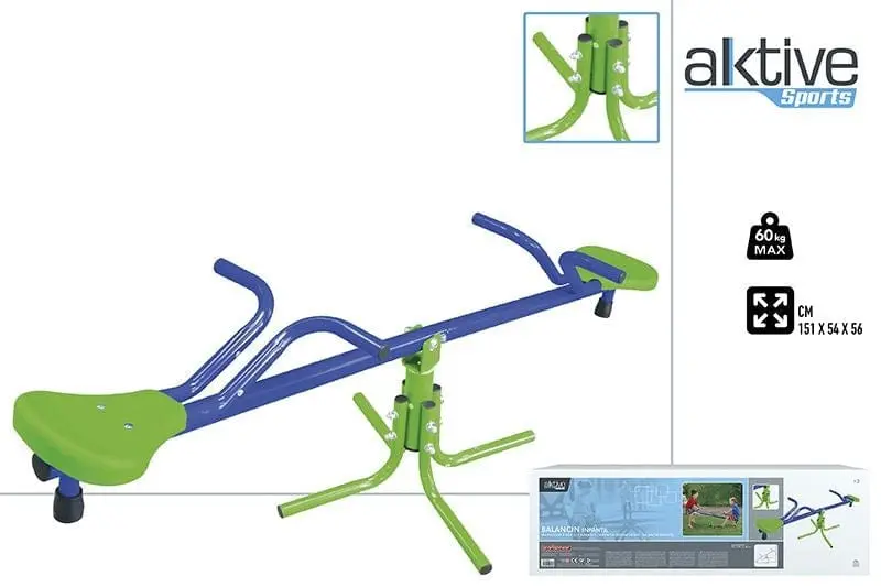 Dondolo per bambini fino a 60kg, Altalena da giardino Basculante