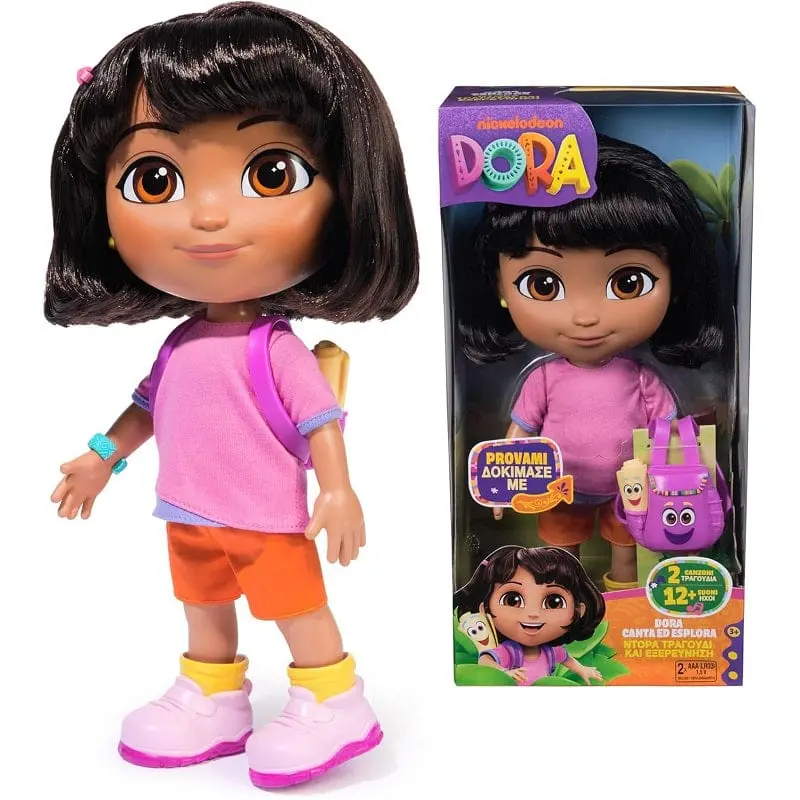 Dora l'Esploratrice Bambola Canta ed Esplora con Musica, Effetti Sonori, Frasi