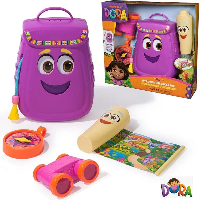 Dora L'Esploratrice Map Zainetto con Accessori del Cartone