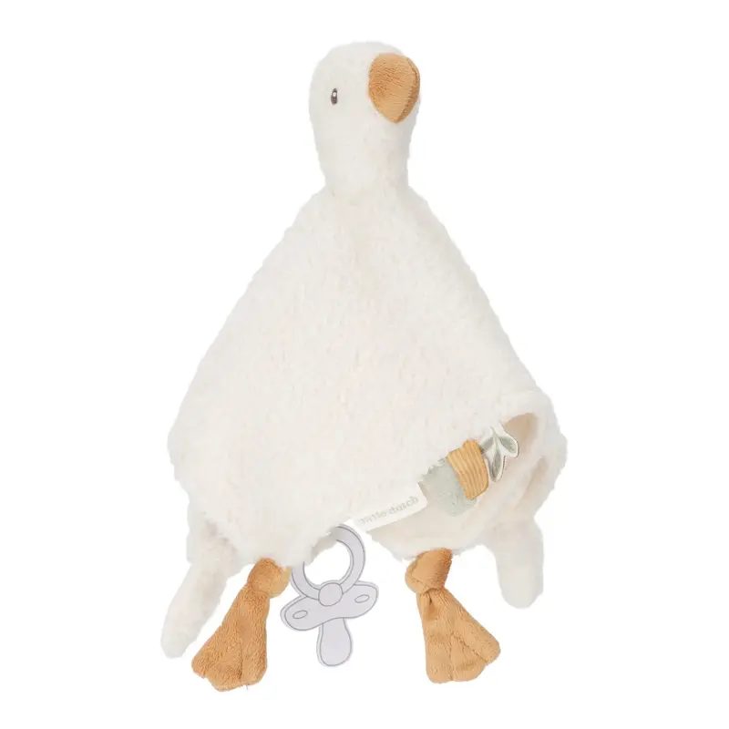 Doudou Bianco Piccola Oca - Cuddle Cloth White Little Goose (LD8402)