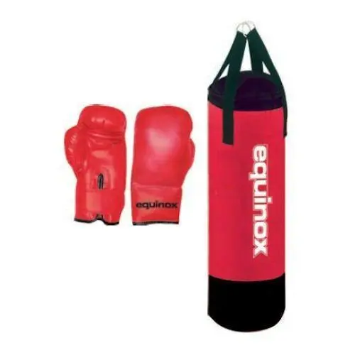 Equinox - Set Boxe Junior Pro Sacco Boxe Kg 6 Con Guanti 6 Oz.