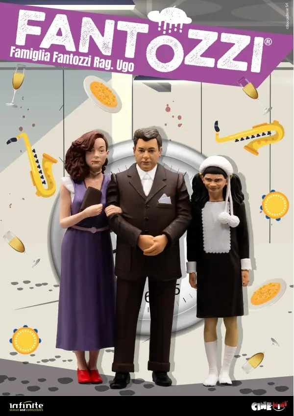 Fantozzi Famiglia Fantozzi Ragionier Ugo Set 5 Cine-Mini PVC 10 cm